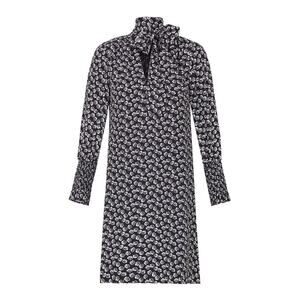 REBECCA TAYLOR Rue Silk Scarf Tie Neck Shift Dress Smock Sleeve Saks 4 NWT $450